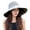 Gray, variant on UDIYO Women Hat Solid Color Wide Brim Round Shape Hollow Out Super Breathable Sun Protection Heat Resistant Big Brim Soft Material Summer Cap for Outdoor