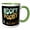 Green/White, variant on 3drose, Cute Funny Adopt Today Rescue Dog Pets and Dog Lovers, 11oz Mug