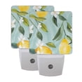 thumbnail image 7 of Lemons Leaves White Florals Watercolor LED Night Light with Smart Sensor Plug Into Wall Dusk to Dawn 2 packs, 7 of 7