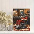thumbnail image 2 of Barber Shop Man Portrait Decoration Painting/Canvas Art， Perfect for Barber Shop， Living Room， Bedroom， Office， Man Cave， and Entertainment Room Decor.Cool Barber Artwork Wall Decor., 2 of 8