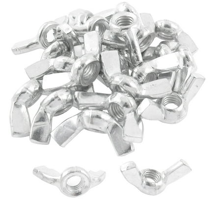 

Unique Bargains M6 6mm Thread Stainless Steel Wingnut Butterfly Wing Nuts 24pcs