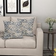 thumbnail image 6 of Navy Blue Dahlia Pillow Covers 18x18 Inch Set of 2 Rust Geometric Floral Outdoor Decorative Throw Pillow Covers Farmhouse Pillowcases Cotton Linen Cushion Covers for Couch Bedroom Sofa Chair Decor, 6 of 6