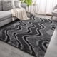thumbnail image 1 of Alfombra Merelax de 152 x 244 cm, suave y esponjosa, gris peluda, 1 of 9