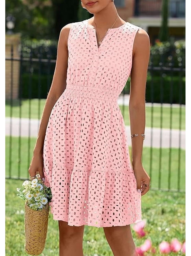 a line sun dresses casual summer midi dresses Midi Dresses for Women 2026 Spring Square Neck  Tank Sleeveless A Line Casual Summer Sundresses with  Pockets-parroquiadesanalbertomagno.com