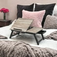 Portable Laptop Desk for Bed/Sofa, Tilting Top, Folding Legs, Fits 15.6 ...