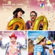 thumbnail image 4 of Sombrero Zink Western Fedora de colores con lentejuelas brillantes, 6 unidades, 4 of 5