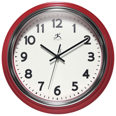 Infinity Instruments Gas Station Classic 12 Wall Clock - Red