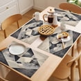 thumbnail image 5 of Black Beige Placemats Set of 12 Geometric Abstract Art Rhombus Place Mats Indoor Wipeable Table Mats Washable Cloth Dining Table Placemats for Kitchen Holiday Party Home Decor 13x19 Inch, 5 of 9