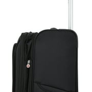 Protege Arendale 24-Inch Medium Black Softside Expandable Spinner Luggage