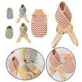 thumbnail image 3 of Chendee 1 Set Exfoliating Towel Wash Rags For Body Body Scrubber Cloth Shower Mitten,Blue, 3 of 8