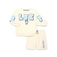 thumbnail image 2 of Bluey Boys Long Sleeve Graphic Crewneck Sweatshirt with Matching Short, 2-Piece Set, Sizes 4-12, 2 of 11