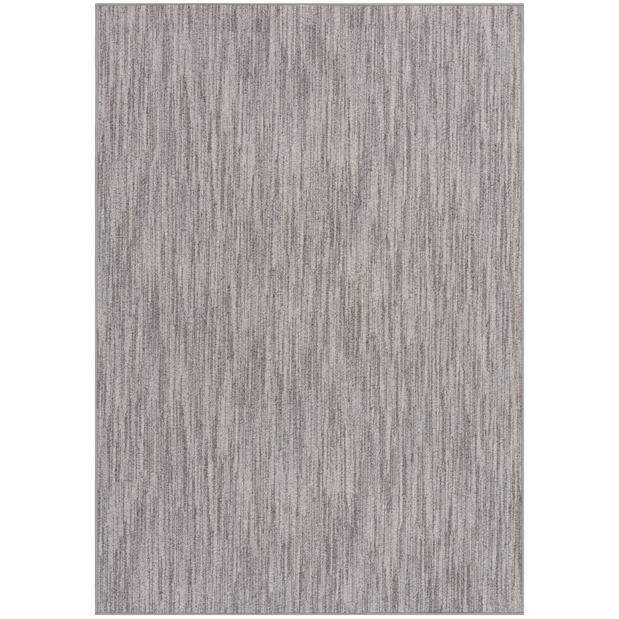 Mainstays Titan Space Dyed Gray 40 in x 60 in Indoor Area Rug