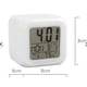 thumbnail image 4 of Reloj despertador digital para niños, con repetición y luz nocturna, fácil configuración, reloj de silicona para hora, visualización de fecha, funciona con pilas (blanco), 4 of 5