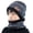 Gray, variant on Kids 2‑Piece Hat and Neck Gaiter Set, Cotton Double‑Layer Earflap Soft Slouchy Beanie Neck Windproof Warm Baby Hat for Fall Winter