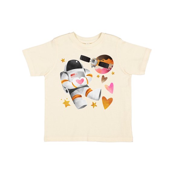 Inktastic Astronaut Valentine Outer Space Hearts Boys or Girls Toddler T-Shirt
