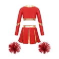 thumbnail image 2 of Aislor Kids Girls Cheerleading Uniform Cheer Outfits Metallic Patchwork Competition Performance Costume C01 16, 2 of 5
