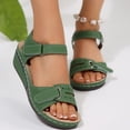thumbnail image 7 of Domuza Womens Orthopedic Sandals Arch Support Summer Flat Sandals Wide Width Non Slip Slip on Beach Slippers Comfort 2026 Foam Shoes Army Green 7（EU-38）, 7 of 7