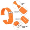 thumbnail image 6 of Uxcell Silicone Watch Band 18mm Soft Rubber Watch Strap with Plated Stainless Steel Buckle for Men Women, Orange, 6 of 6