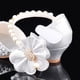 thumbnail image 3 of Zapatos de tacón alto de cuero plateados para niñas, zapatos pequeños para presentaciones en el escenario con piano, zapatos de cristal para niños, zapatos de princesa con vestido brillante, 3 of 5