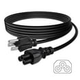 thumbnail image 2 of PwrON Compatible Premium 5ft 3 Pin Mains Clover Leaf Laptop Power Cord C5 Cable c-5 US Plug, 2 of 4