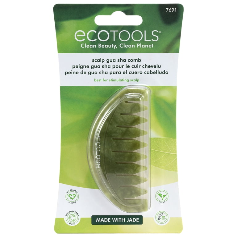 EcoTools Scalp Jade Green Gua Sha Hair Comb, 1 Count - Walmart.com