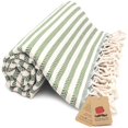 thumbnail image 1 of Toalla de playa Bazaar Anatolia Arpa Green, 100% algodón, 420 g, 180 x 100 cm, 1 of 9