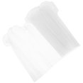 thumbnail image 1 of FELTECHELECTR White Tulle Fabric with Elegant Corrugated Trim for Floral Bouquet Wrapping and Decoration, 1 of 8