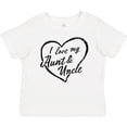 thumbnail image 3 of Inktastic I Love My Aunt and Uncle in Black Chalk Heart Boys or Girls Baby T-Shirt, 3 of 5