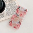 thumbnail image 5 of UBIUO - Funda compatible con iPhone SE 2022/2020, iPhone 8, iPhone 7 de 4,7 pulgadas, diseño de flores, con anillo giratorio de 360 grados y soporte, 5 of 5