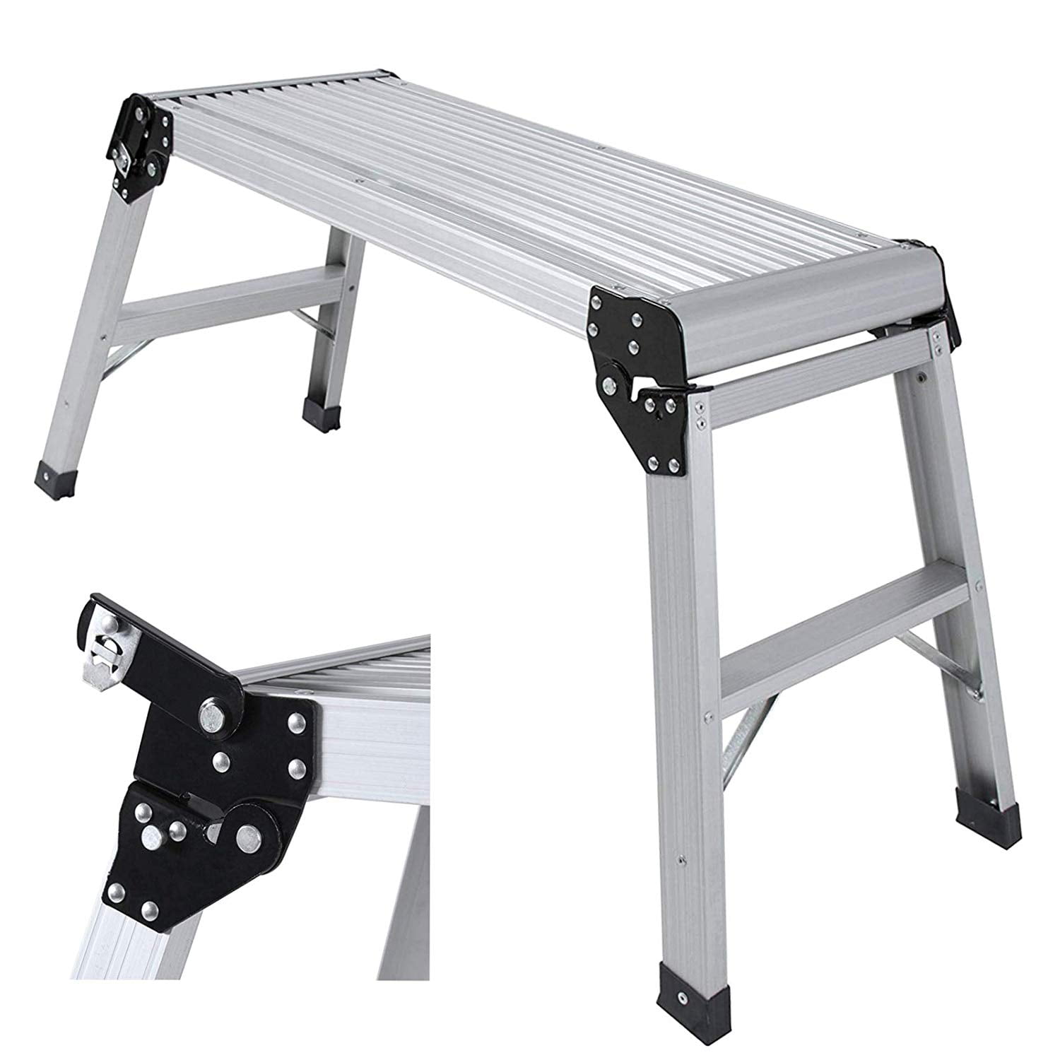 Magshion Aluminum Platform Non-Slip Folding Work Bench Drywall Stool