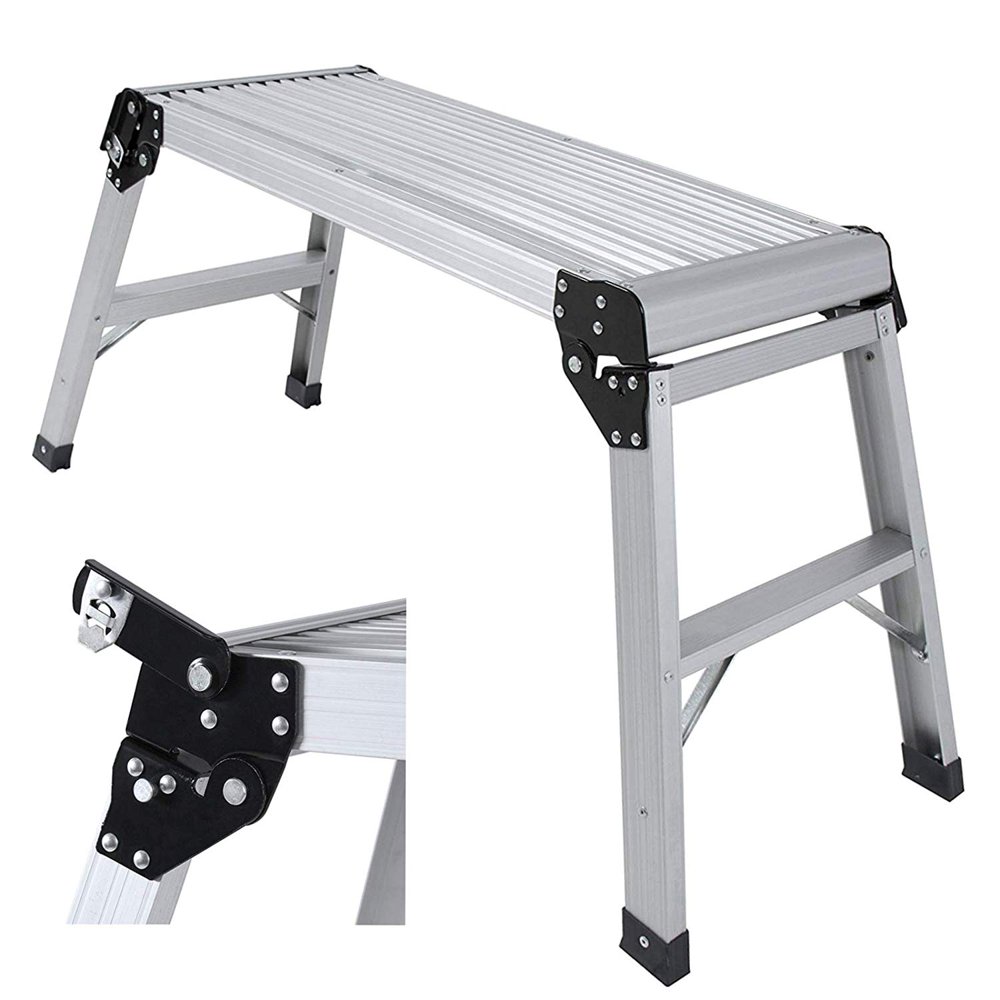 Magshion Aluminum Platform NonSlip Folding Work Bench Drywall Stool