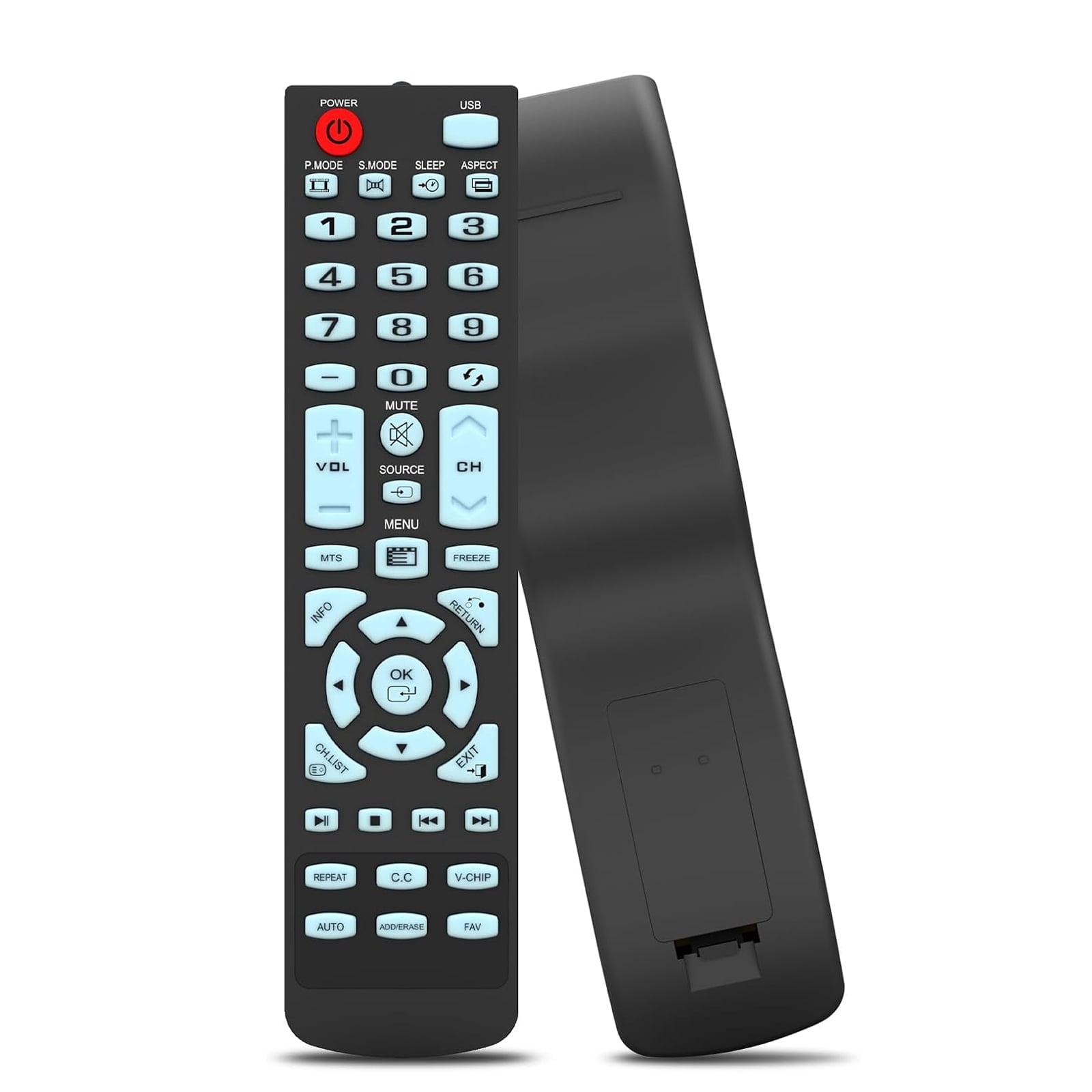Replacement Remote Control Compatible with Element Smart TVs Universal TV Remote for Element LED LCD TVs Fits 100 Series E4AA50N E4AA55N E4AA65N E1AC19N E1AA24N ELEFT2416 ELEFW247 ELEFW248 and More