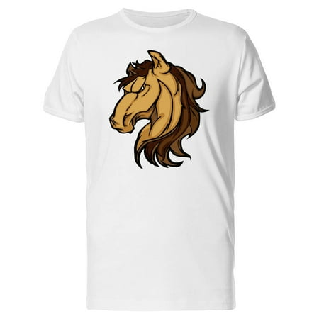 Mustang Stallion Horse Mascot Tee Men's -Image by Shutterstock