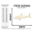 thumbnail image 2 of Unfinished Wood Swimming  Sand Tiger Shark Shape 3" / 1/8", 2 of 3