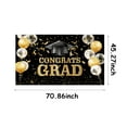 thumbnail image 3 of Congrats Grad Banner Graduation Decoration Yard Sign Class of 2025 Photo Booth Backdrop College Graduation Party Supplies 45" x 70", 3 of 7