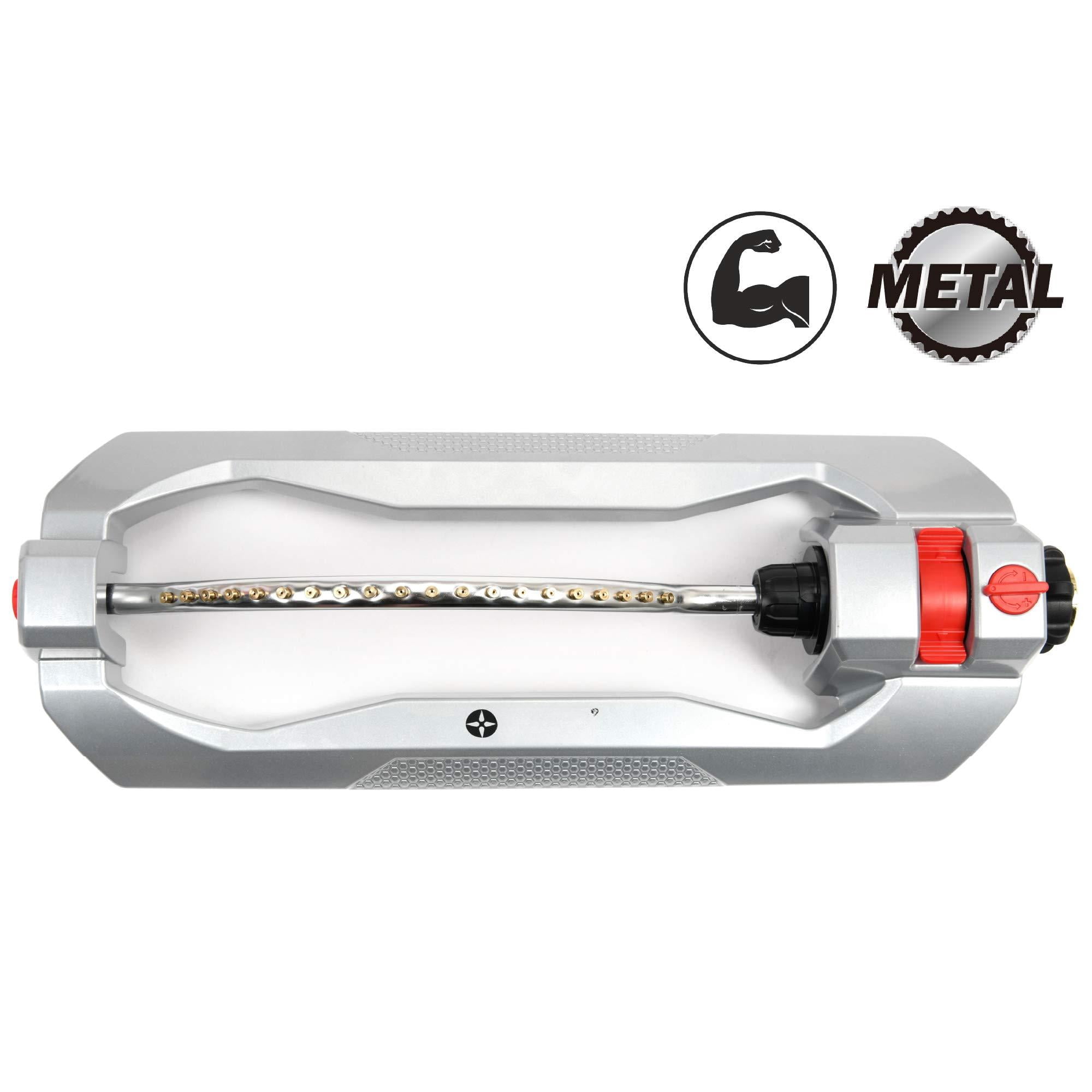 96215 Metal 2-way Oscillating Sprinkler For Lawn And Garden W/quick Connect Starter Set