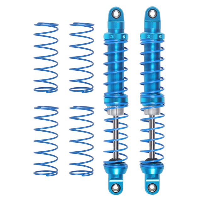 Reemplazo de 2 piezas para TRX4 Crawler 1/10 RC Car Oil Amortiguador de metal ajustable Amortiguador ensamblado AweSitey FN0204-04B
