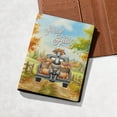 thumbnail image 5 of Hello Fall Autumn Wreath Italian Greyhound Pumpkins Pickup Truck Travel Passport Wallet Greyhound Dog Lover PU Leather Passport Holder Cover - 13011, 5 of 5