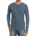 thumbnail image 1 of Playera Manga Larga Moda Casual Cuello Henley Para Hombre, 1 of 5