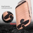 thumbnail image 4 of Moto E Case, (2nd Generation) 2-Piece Style Hybrid Shockproof Hard Case Cover with [Premium Screen Protector] Hybird Shockproof And Circlemalls Stylus Pen (Rose Gold), 4 of 7