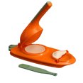 thumbnail image 2 of Batería de Cocina 2 en 1 Dumpling Skin Maker Manual Prensado Masa Herramienta Dumpling Mold (Naranja) Ndcxsfigh Libre de BPA, 2 of 5