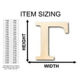 thumbnail image 2 of Unfinished Wood Bold Gamma Shape - Craft - up to 46" DIY 24" / 1", 2 of 3