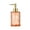 380ml-Orange, variant on CuiLiyq Glass Soap Dispenser with Pump, Liquid Soap Dispenser for Soap, Shampoo and Lotion Refill for Kitchen, Bathroom, Laundry, (Vertical Stripe, Purple)