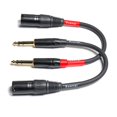 thumbnail image 2 of Cable de micrófono Suanqi TRS a XLR macho de 6,35 mm de 1/4 pulgadas, paquete de 2, 2 of 5