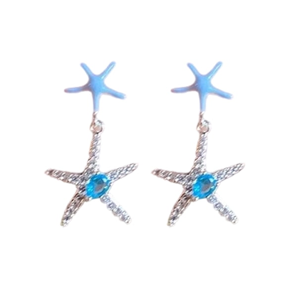 Fashionable Ocean Earrings Set Clip On Shell Starfish Designs Without Piercing Required Vocation Fashion Ear Jewelry