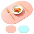 thumbnail image 1 of Bangcool Table Mat Faux Leather Reversible Waterproof Dining Mat Place Mat for Kitchen, 1 of 10