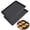 Black[2PacK], variant on Bxaolu 1 Pack Rectangle Baking Pan, Non-Stick Steel Cake Pans for Oven, 9.5 x 7 Inch Cookie Sheet Tray for Lasagna Casserole Bread, Back-S