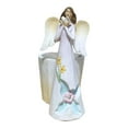 thumbnail image 2 of Maceta con estatua de Ángel, maceta de Ángel rezando, contenedor de almacenamiento de flores, bonita maceta de bonsái de resina para el hogar, estante, 2 of 6