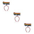thumbnail image 2 of Sonducket Headband Photo Props Niños Diademas Universal Ajustable Headwear Maquillaje Fiesta Decoración de Navidad carta Type1 NO1, 2 of 6