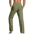 thumbnail image 3 of TOWED22 Mens Cinch Bottom Jogger Sweatpants,Drawstring Cinch Bottom Sweatpants for Men Loose Wide Leg Joggers Trousers Baggy Workout Running Yoga Pants with Pockets Army Green,M, 3 of 5
